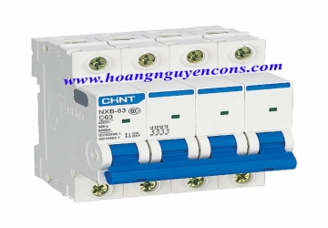 Cầu dao tép MCB 4P eB DZ47 Chint 4.5kA (50-63A)